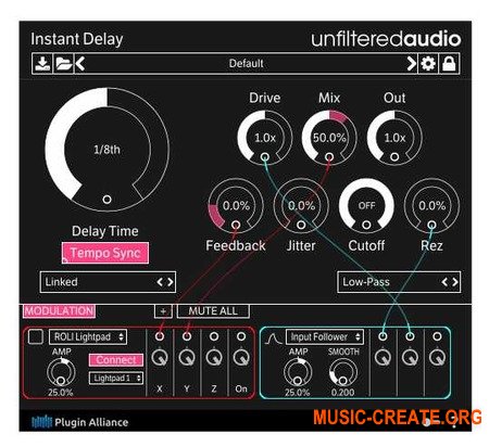 Unfiltered Audio Instant Delay v1.0.1 (Team V.R) - плагин дэлей