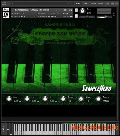 SampleHero Creepy Toy Piano (KONTAKT) - звуки игрушечного пианино