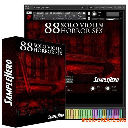 SampleHero 88 Solo Violin Horror SFX (KONTAKT) - библиотека звуковых эффектов