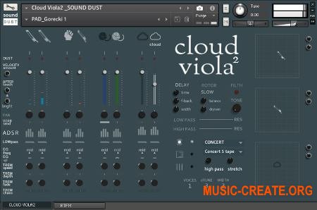 Sound Dust Cloud Viola&#178; (KONTAKT) - библиотека звуков виолы