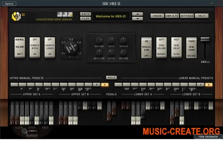 GSi VB3-II v1.1.1 WIN MacOSX (Team R2R) - виртуальный орган Hammond B3