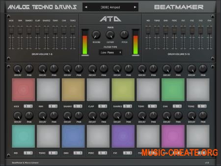 BeatMaker Analog Techno Drums v1.0.0 WiN OSX RETAiL (SYNTHiC4TE) - виртуальная ударная установка