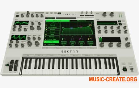 Initial Audio Sektor v1.2.2  (Team R2R) - полифонический волновой синтезатор