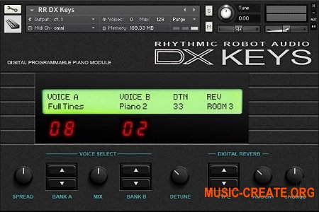 Rhythmic Robot Audio DX Keys (KONTAKT) - библиотека звуков Yamaha DX7