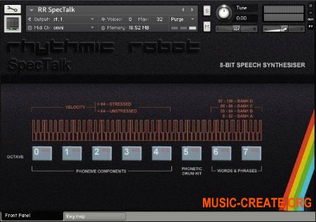 Rhythmic Robot Audio Spectalk (KONTAKT) - 8-битный синтезатор