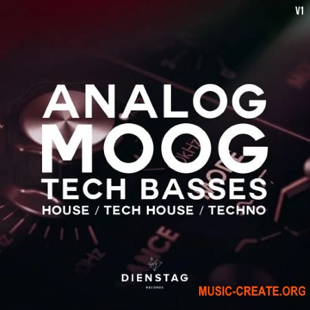 Dienstag Analog Moog Tech Basses 1 (WAV) - сэмплы House, Tech House