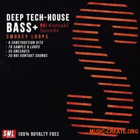 Smokey Loops Deep Tech House Bass (WAV KONTAKT) - сэмплы Deep House, Tech House