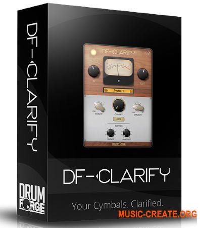 Drumforge DF-CLARIFY v1.0.1 WiN MAC - плагин оптимизации звуков тарелок