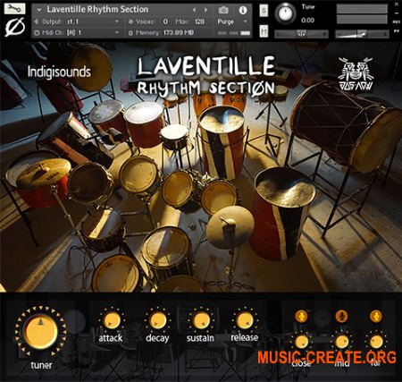 Indigisounds Laventille Rhythm Section (KONTAKT) - библиотека ударных инструментов