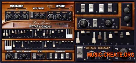 Adam Monroe Music Rotary Organ v1.3 VST AU AAX WIN OSX (Team DECiBEL) - виртуальный орган Hammond M3