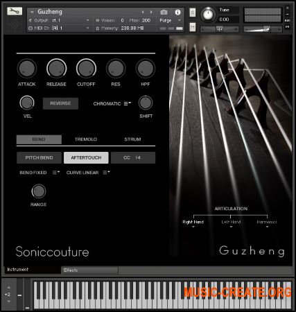 SonicCouture GuZheng v2.0.0 (KONTAKT) - струнный китайский инструмент