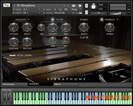 Soniccouture Vibraphone v2.0.0 (KONTAKT) - библиотека звуков вибрафона
