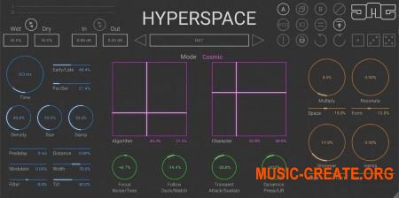 JMG Sound Hyperspace v1.5 (Team R2R) - плагин реверберации