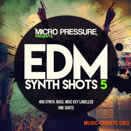 HY2ROGEN EDM Synth Shots 5 (MULTiFORMAT) - сэмплы EDM, Dance
