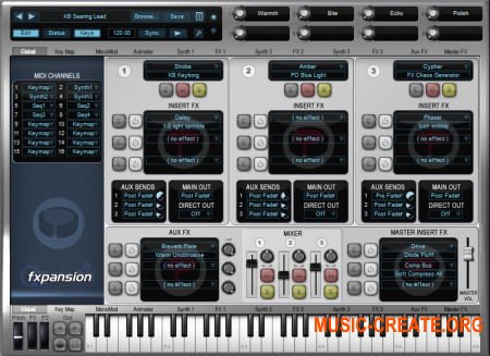 FXpansion - DCAM Synth Squad 1.2.0.20 (Team R2R) - синтезатор аналоговый / субстрактивный
