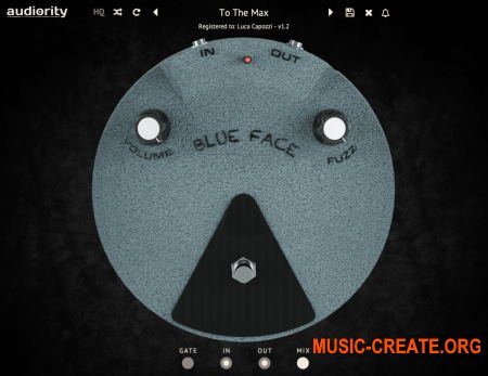 Audiority Blue Face v1.2.1 WIN OSX Regged (Team RET) - виртуальная педаль гитары