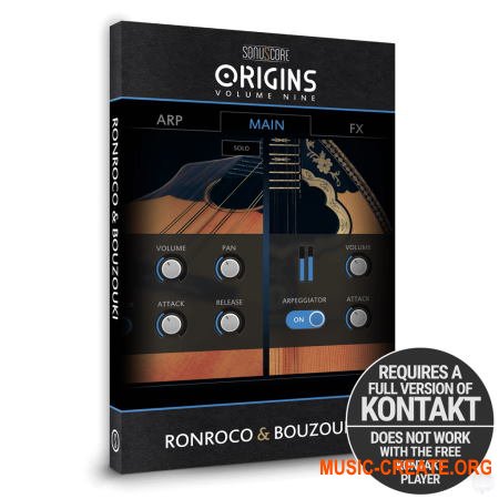 Sonuscore Origins vol. 9: Ronroco & Bouzouki (KONTAKT) - библиотека Бузуки и Ронроко