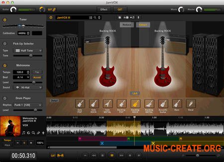 VOX - JamVOX 3.02 WiN  (TEAM R2R) - универсальная исполнительская студия для гитаристов
