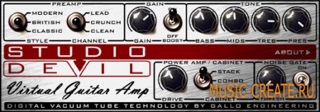 Studio Devil VGA (Virtual Guitar Amp) от Gallo Engineering - Искажение / Overdrive / Усилитель