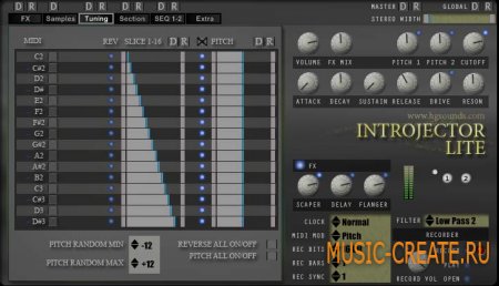 Introjector Lite - Loop Re-Sequencer Free VSTi от Homegrown Sounds - сэмплер