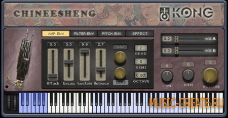 Kong Audio - ChineeSheng VSTi 1.1.1 (peace-out) - китайский народный инструмент