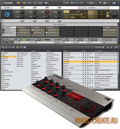 KORE 2.1.2 от Native Instruments (NI) - универсальная звуковая платформа