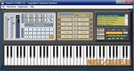 PianoFX Studio 4.0 от Tanseon Systems - синтезатор фортепиано