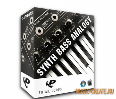 Synth Bass Analogy от Prime Loops - сэмплы аналоговых синтезаторов