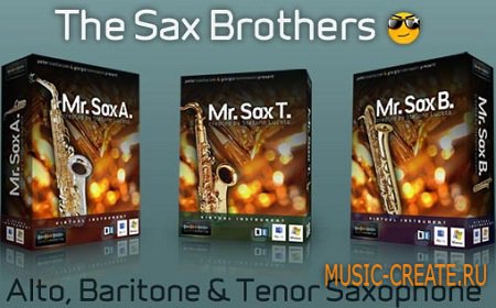 Samplemodeling - The Sax Brothers 1.51 (KONTAKT) - библиотека саксофона (альто, баритон и тенор)