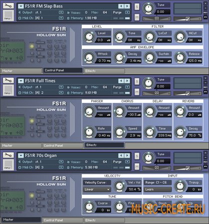 Yamaha FS1R Collection от Hollow Sun - синтезатор Yamaha FS1R для KONTAKT Yamaha FS1R Collection от Hollow Sun - синтезатор Yamaha FS1R для KONTAKT