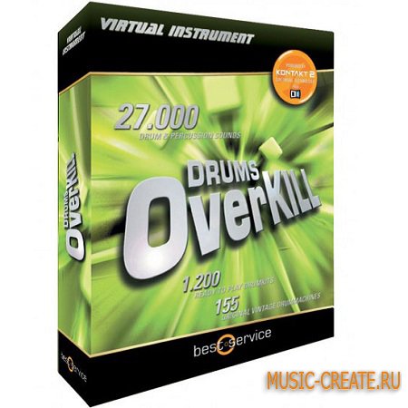 Drums Overkill от Best Service - ударные инструменты для KONTAKT Drums Overkill от Best Service - ударные инструменты для KONTAKT