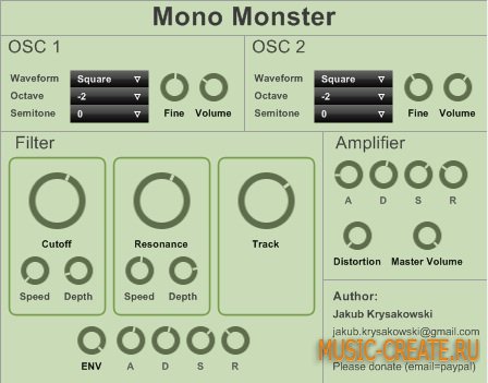 Mono Monster от Illegal State Of Mind - синтезатор Mono Monster от Illegal State Of Mind - синтезатор