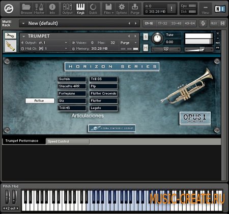 Opus 1 Trumpet от Vienna Symphonic Library - труба VST (KONTAKT) Opus 1 Trumpet от Vienna Symphonic Library - труба VST (KONTAKT)