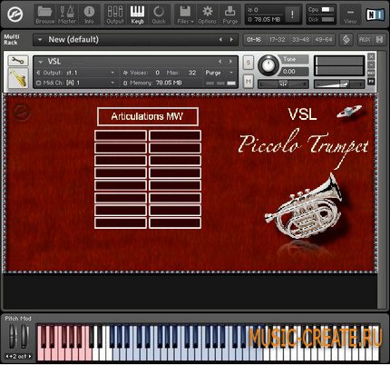Piccolo Trumpet от Vienna Symphonic Library - труба малая флейта VST (KONTAKT) Piccolo Trumpet от Vienna Symphonic Library - труба малая флейта VST (KONTAKT)