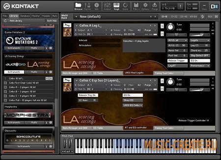 LA Scoring Strings Lite Cellos Complete Section от AudioBro - библиотека сэмплов виолончели (KONTAKT) LA Scoring Strings Lite Cellos Complete Section от AudioBro - библиотека сэмплов виолончели (KONTAKT)
