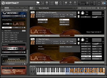 LA Scoring Strings Lite Violas Section от AudioBro - библиотека сэмплов Виолы (KONTAKT)
