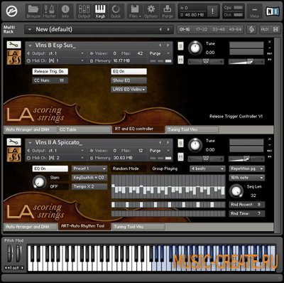 LA Scoring Strings Lite Violins I & II Complete Section от AudioBro - библиотека сэмплов Скрипки (KONTAKT) LA Scoring Strings Lite Violins I & II Complete Section от AudioBro - библиотека сэмплов Скрипки (KONTAKT)