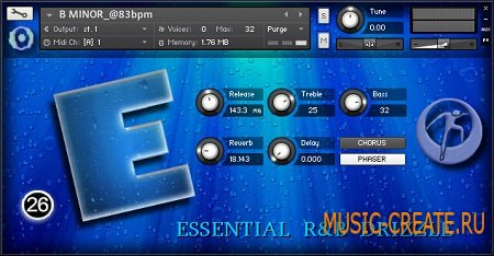 E Essential RnB Drizzle от Twenty-Six - звуки для RnB (KONTAKT) E Essential RnB Drizzle от Twenty-Six - звуки для RnB (KONTAKT)