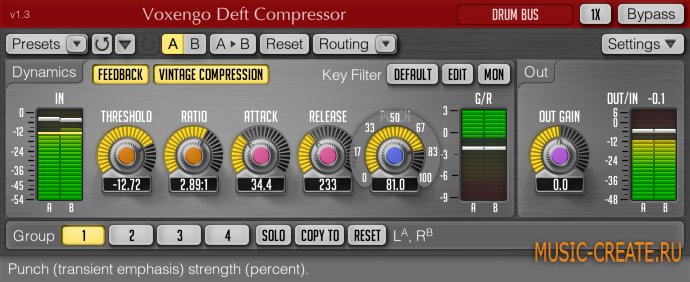Voxengo - Deft Compressor 1.4 x86/x64 (Incl.Keygen) - плагин компрессор