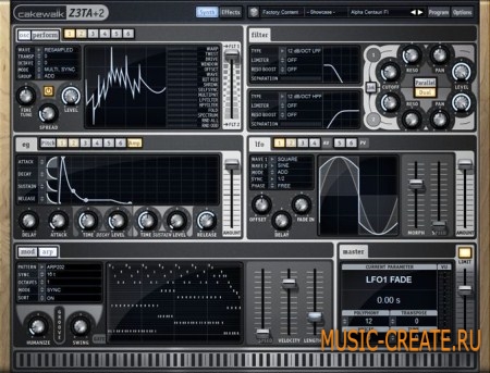 Cakewalk Z3TA Plus 2 v2.0 (Team UNION) - аналоговый синтезатор Cakewalk Z3TA Plus 2 v2.0 (Team UNION) - аналоговый синтезатор