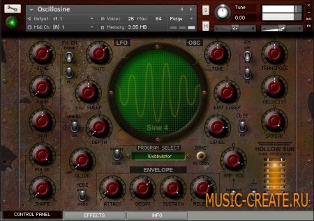 Hollow Sun Oscillosine (KONTAKT / TEAM DYNAMiCS) - синтезатор Hollow Sun Oscillosine (KONTAKT / TEAM DYNAMiCS) - синтезатор