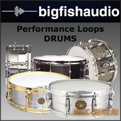 Performance Loops Drums Vol 1 от Big Fish Audio - сэмплы ударных (WAV) Performance Loops Drums Vol 1 от Big Fish Audio - сэмплы ударных (WAV)
