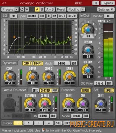 Voxformer VST v2.9 от Voxengo - плагин для обработки вокала (x86/x64 / TEAM ASSiGN) Voxformer VST v2.9 от Voxengo - плагин для обработки вокала (x86/x64 / TEAM ASSiGN)