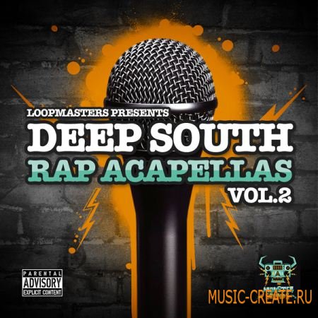 Monster Sounds Deep South Rap Acapellas Vol 2 (Multiformat) - Rap сэмплы вокала, акапеллы