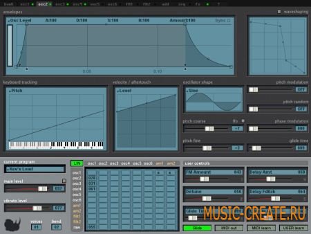BigTick Audio Software Rhino VSTi v2.10 R2 x86/x64 (ASSiGN) - гибридный FM синтезатор BigTick Audio Software Rhino VSTi v2.10 R2 x86/x64 (ASSiGN) - гибридный FM синтезатор