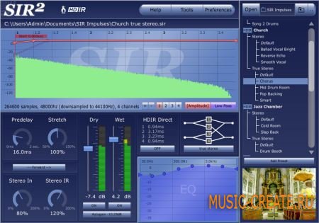 Knufinke SIR2 v2.4.009 VST AU WIN & OSX INTEL TEAM V.R - плагин ревербератор Knufinke SIR2 v2.4.009 VST AU WIN & OSX INTEL TEAM V.R - плагин ревербератор
