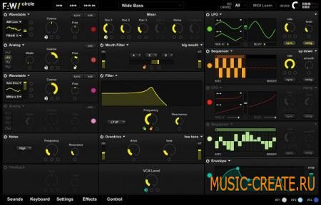 Future Audio Workshop Circle STANDALONE VSTi RTAS 1.08 (TEAM ASSiGN + AU Mac OSX Intel TEAM DYNAMiCS) - синтезатор Future Audio Workshop Circle STANDALONE VSTi RTAS 1.08 (TEAM ASSiGN + AU Mac OSX Intel TEAM DYNAMiCS) - синтезатор