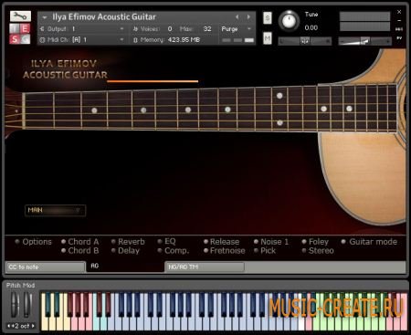 Ilya Efimov Acoustic Guitar KONTAKT (AudioP2P) - библиотека звуков гитары Ilya Efimov Acoustic Guitar KONTAKT (AudioP2P) - библиотека звуков гитары