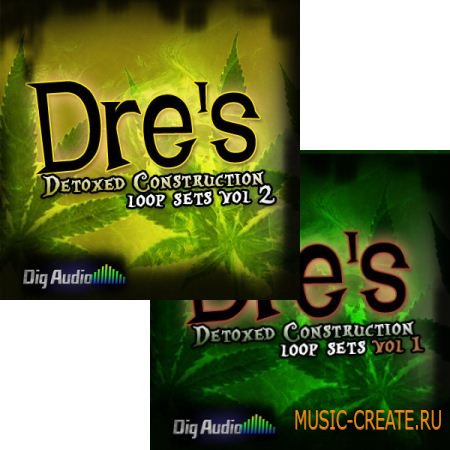 Digg Audio Dres Detoxed Construction Loop Sets Vol 1 & 2 (MULTiFORMAT) - сэмплы Dirty South, West Coast