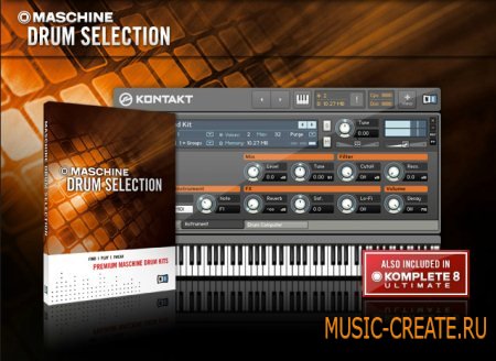 Native Instruments Maschine Drum Selection (KONTAKT SCD-SONiTUS) - библиотека ударных Native Instruments Maschine Drum Selection (KONTAKT SCD-SONiTUS) - библиотека ударных
